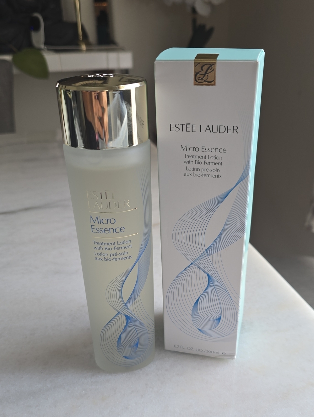 Estee Lauder Micro Essence Treatment Lotion - Blue & Gold